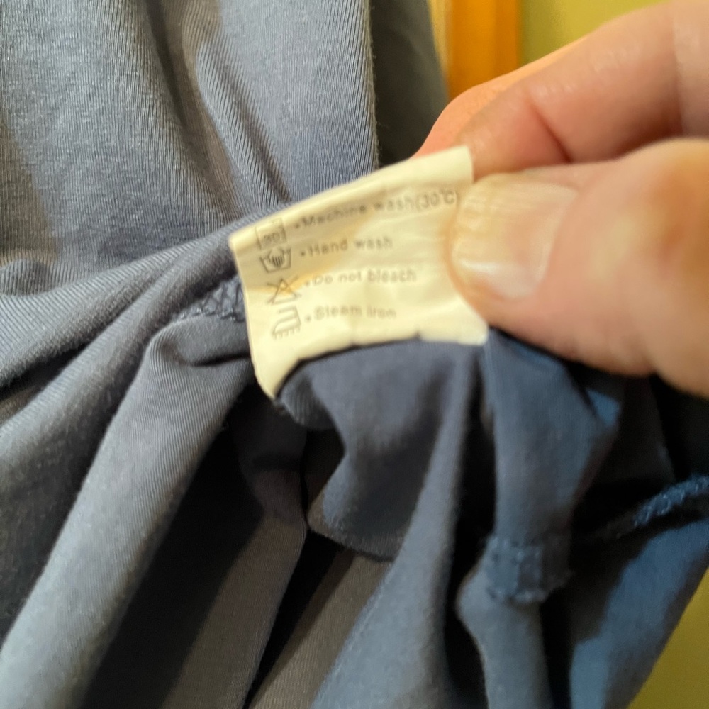 Casual Navy V-Neck Shirt for Women - Picture 4 of 4